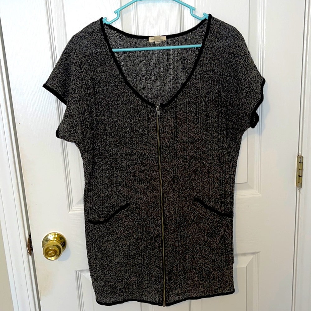 Womens Silence + Noise Zip Up Top
